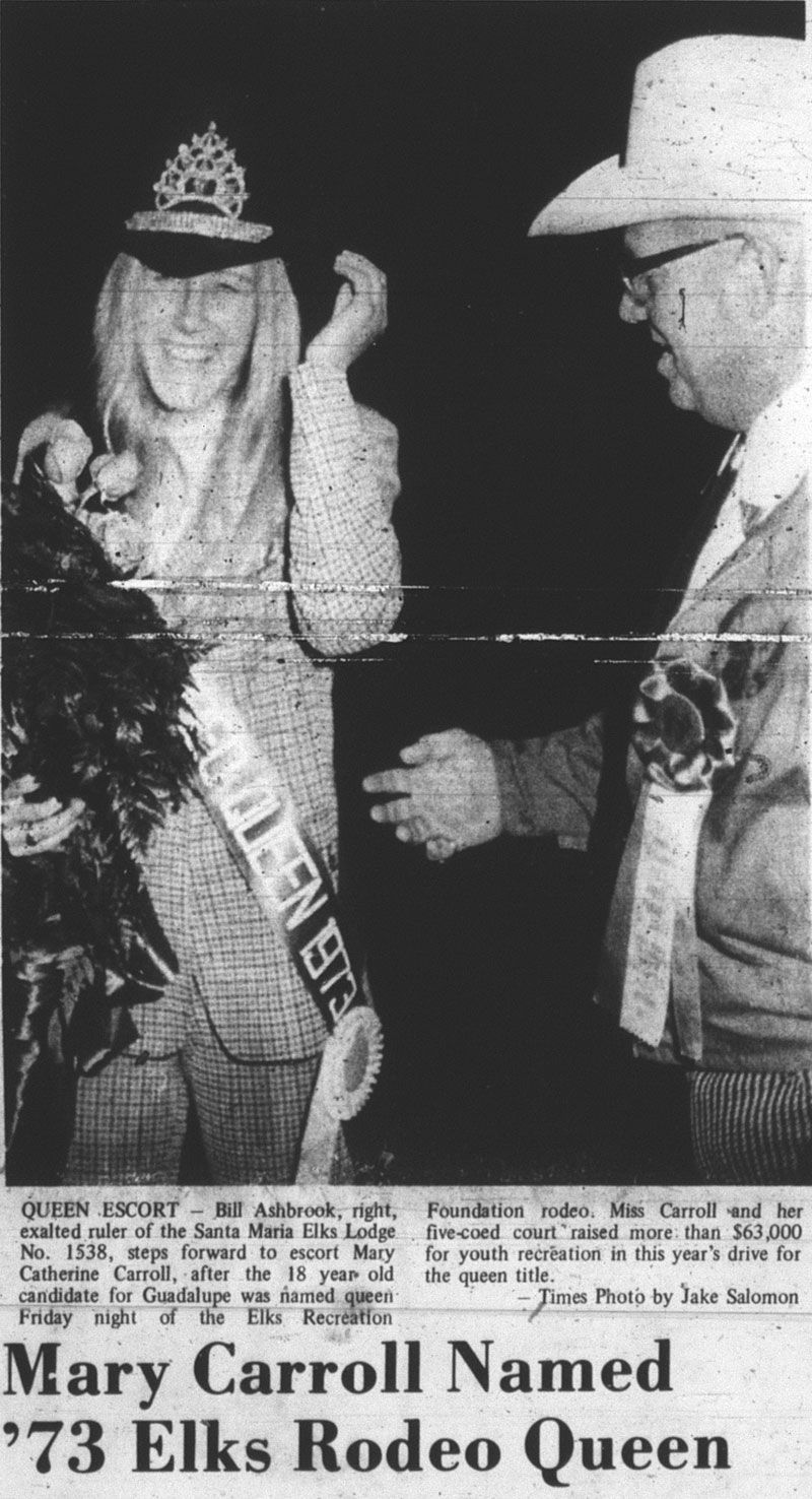 1973 Elks Queen Mary Carroll